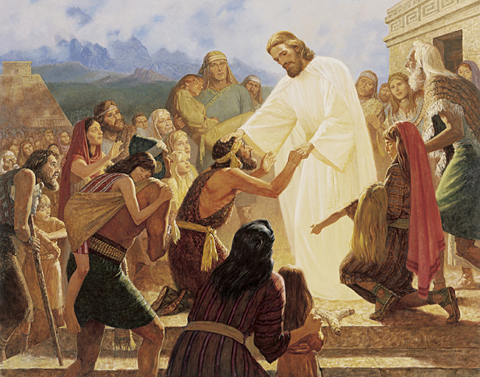 Jesus cured many who were sick with various diseases