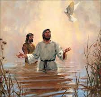 Christ being baptized
